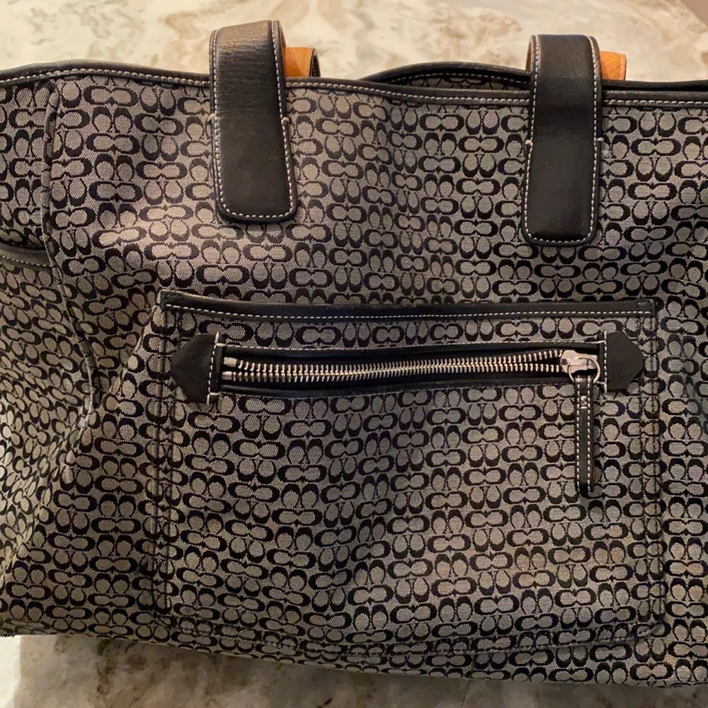 Coach tote bag also used for a diaper bag